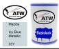 Preview: Mazda, Icy Blue Metallic, 33Y: 500ml Lackdose, von ATW Autoteile West.